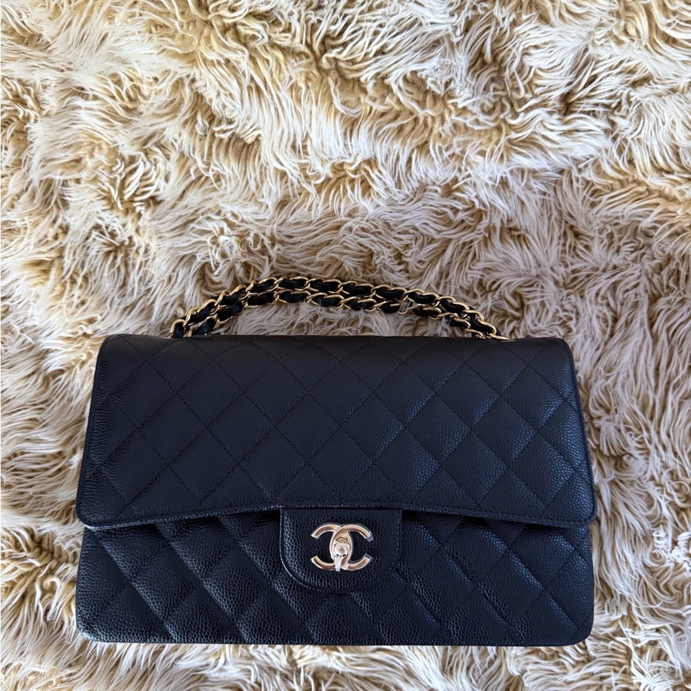 Chanel LARGE CLASSIC HANDBAG
Grained Calfskin & Gold-Tone Metal retail $11,700 - Picture 8 of 15